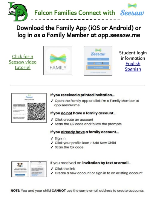 Seesaw parent access new arrivals