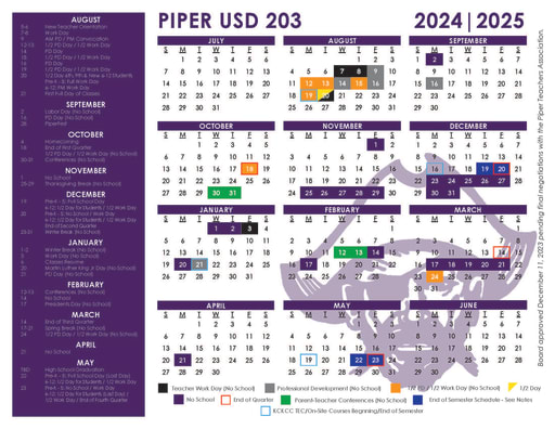 Calendars - Piper Unified School District 203