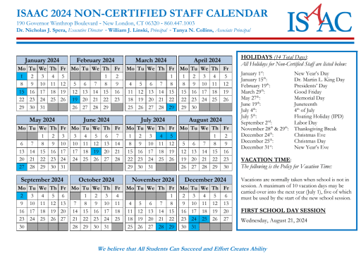 New London Public Schools Calendar 25 26