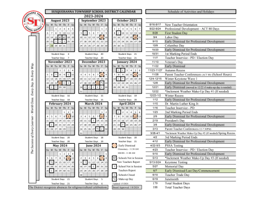 Calendar - Susquehanna Township School District