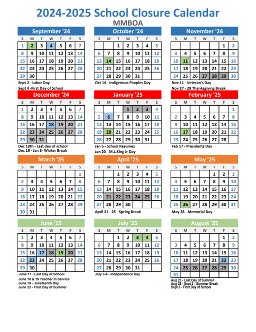 Busd Calendar 2025-25