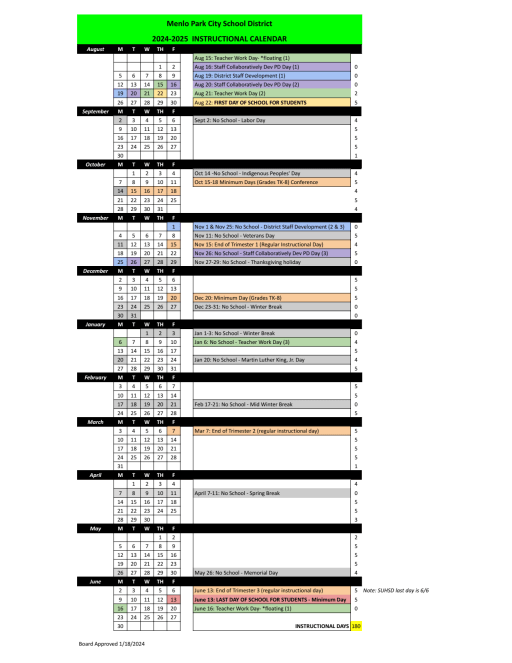 Mpcsd Calendar 2025-25