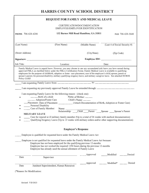 Fmla Form 18 Printable Fmla Printable Forms Templates Fillable