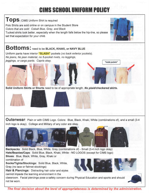 General Information / School Dress Code