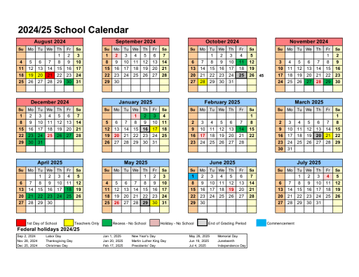 Academic Calendar - Boardman Local School District