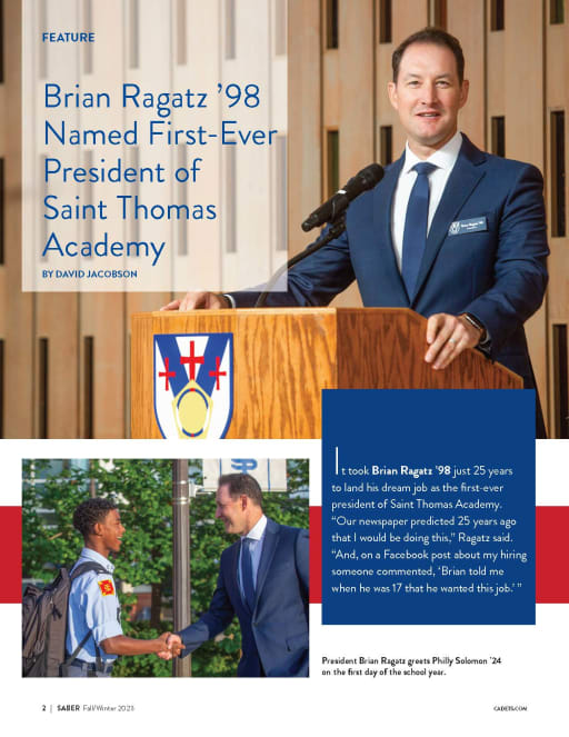 President Welcome - Saint Thomas Academy