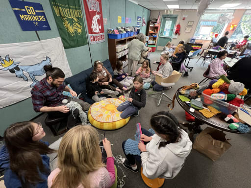 Island Park Fourth Grade Class Holds Knitting Party | News
