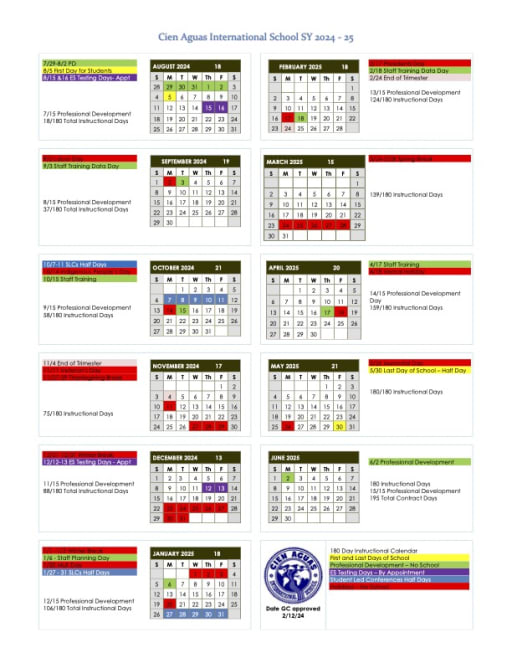 Academico 2024 - 2025 - Cien Aguas International School