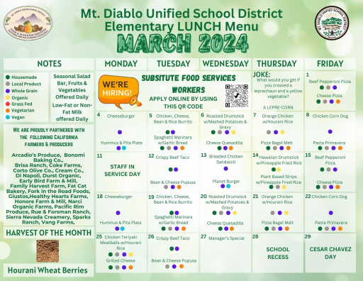 Food & Nutrition Services - Mt. Diablo Unified School District