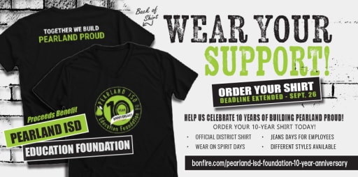 Spirit Shirt Campaign - Pearland Independent School District