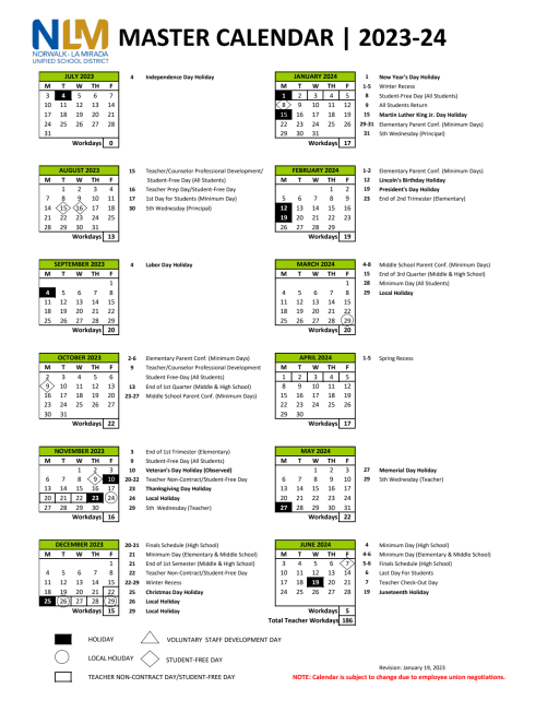 Nlmusd Calendar 2025 2026