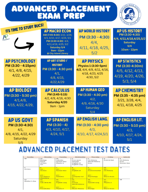 Testing Information - Mainland High