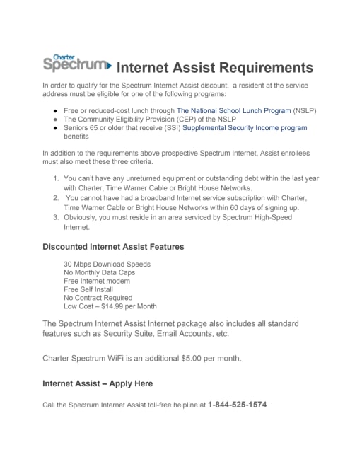 Spectrum Internet Features And Benefits  