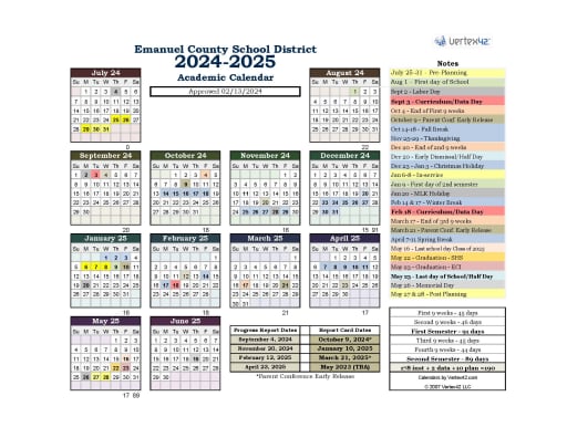 District Calendar & Events - Emanuel County School District