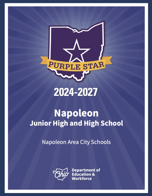 Napoleon Junior/Senior High School Purple Star Award