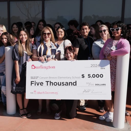 Canyon Breeze Elementary Receives 5 000 Donation from New Burlington Store Default Board Post Page