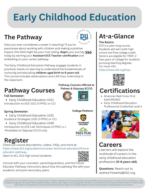 Future Education Pathway - Colorado Springs Schools District 11