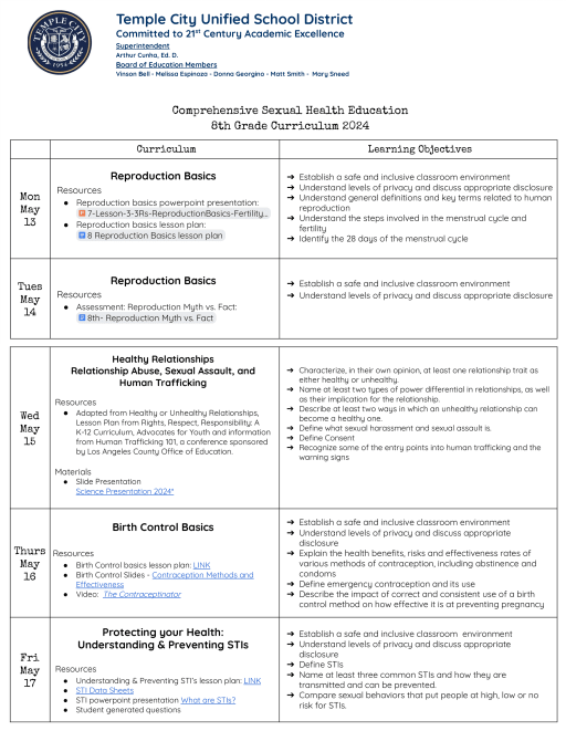 California Healthy Youth Act