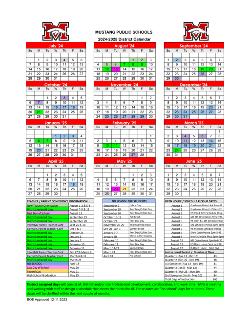 Mps Calendar 24 25