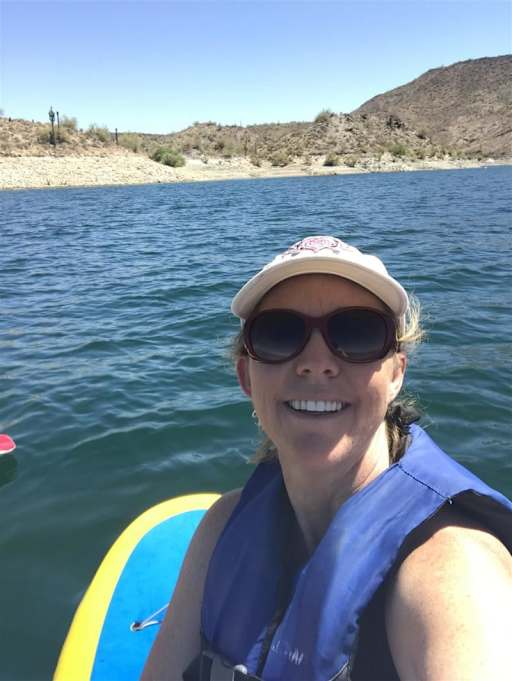 Paddleboarding at Lake Pleasant