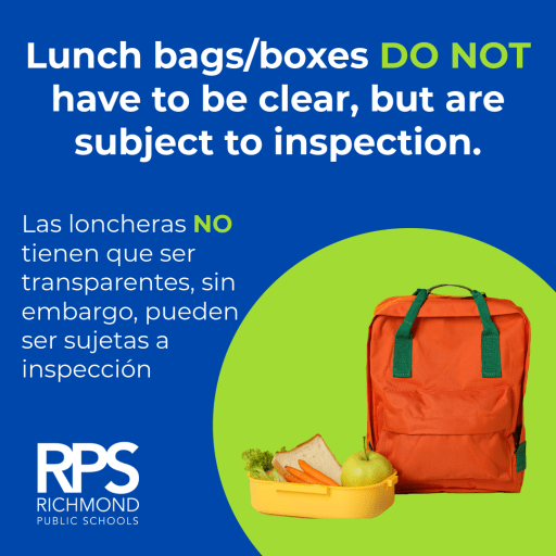 Clear Backpack Protocol Richmond Public Schools