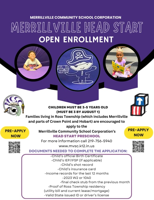 Pre School Home - Merrillville Community School Corporation