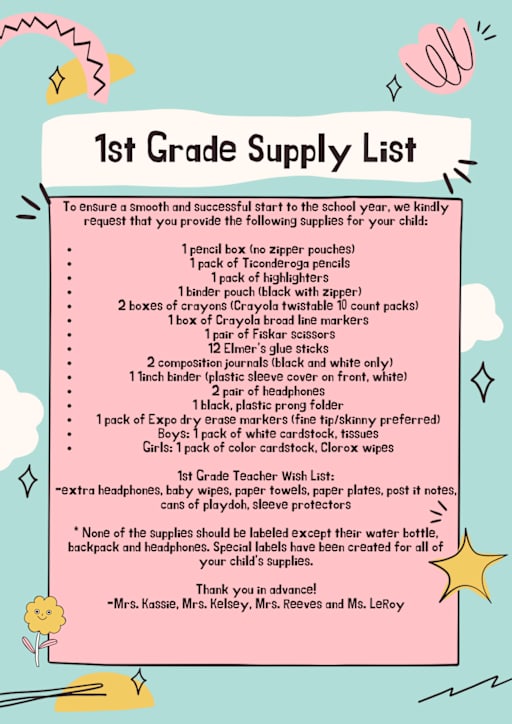 1st Grade - Rogersville City Schools