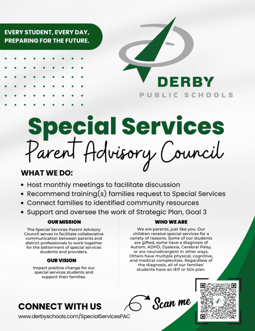 Special Services Parent Advisory Council - Derby Public Schools 