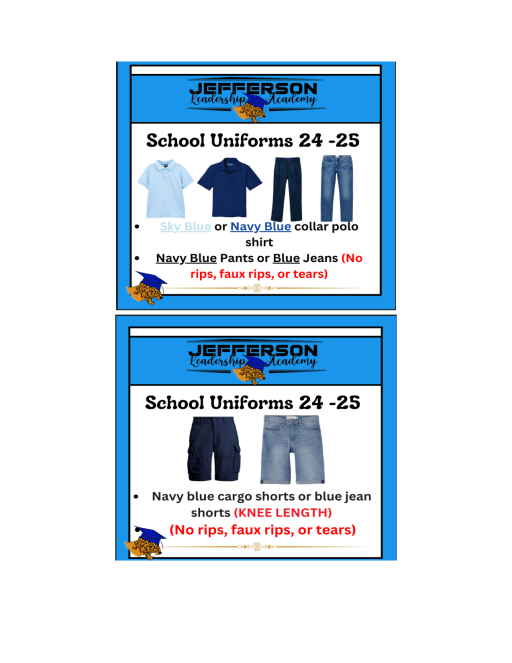 Dress Code - Jefferson Leadership Academy
