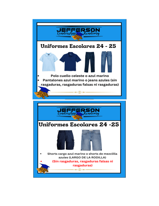 Dress Code - Jefferson Leadership Academy