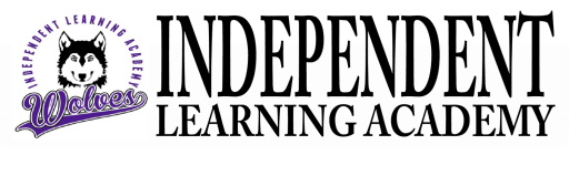 Independent Learning Academy logo of huskie and school name