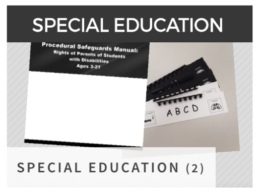 photo of special education procedural manual