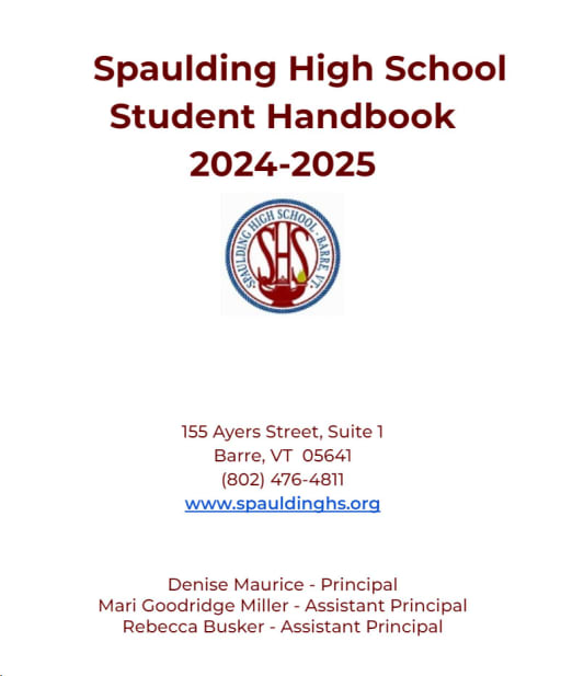 Parent & Student Handbook - Spaulding High School
