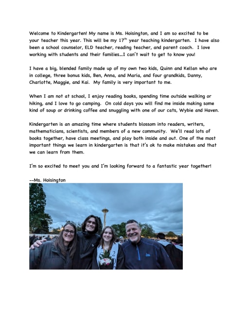 Hoisington, Stacy (K) - Northwood Elementary School