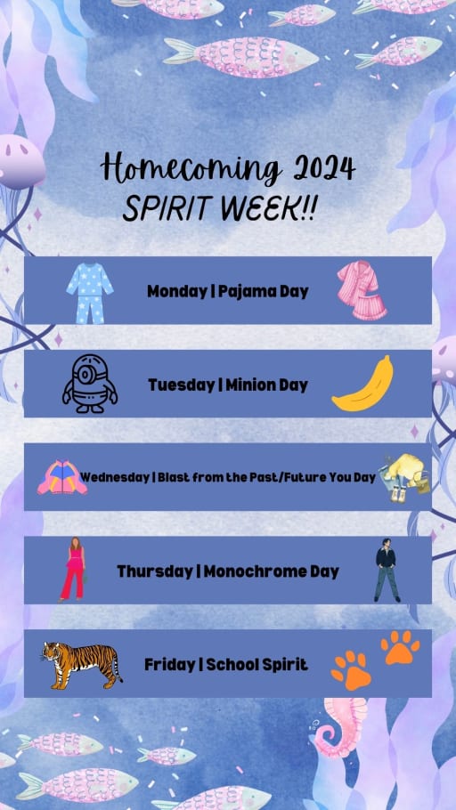 Homecoming Week: Under The Sea  Get Ready for Spirit Week! | News Details