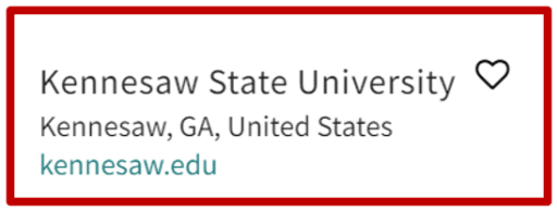 Kennesaw State University (sample)