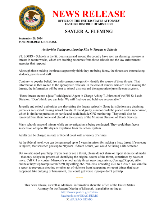 Update from the Department of Justice - 2024 School District Of 