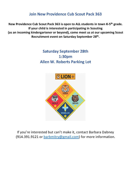 Boy Scouts / Cub Scouts - New Providence School District