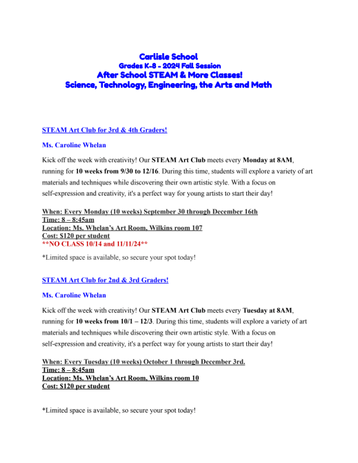 STEAM Brochure - Carlisle Public Schools