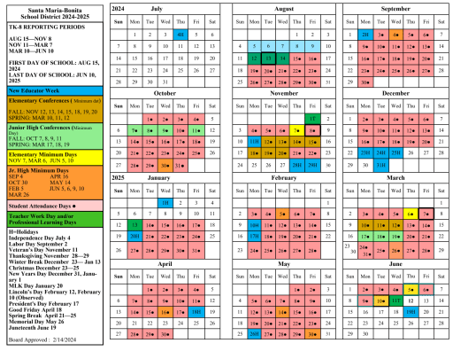Calendar - Rice Elementary