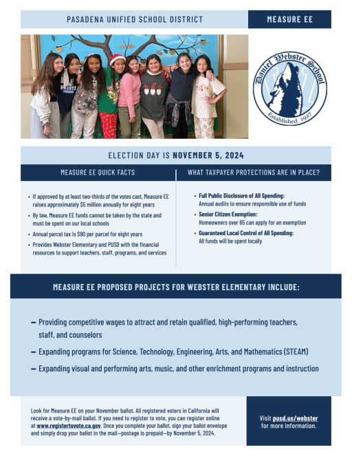 Measures R &amp; EE School Fact Sheets - Daniel Webster School