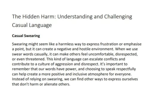 Language Matters student prompt