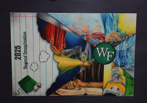 WFSD Artist of the Month: Mike Amodeo Wins Yearbook Cover Design