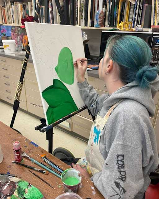 leaves painting