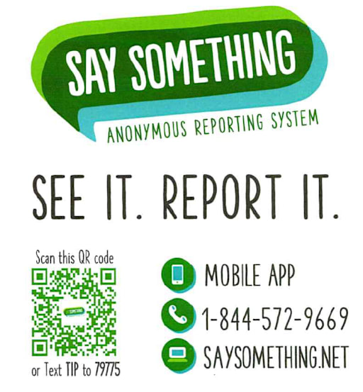 The Say Something Anonymous Reporting System - Rockford Area School  District 883 - MN