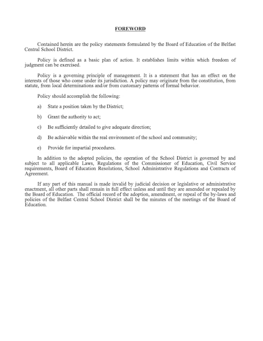 policy manual pdf