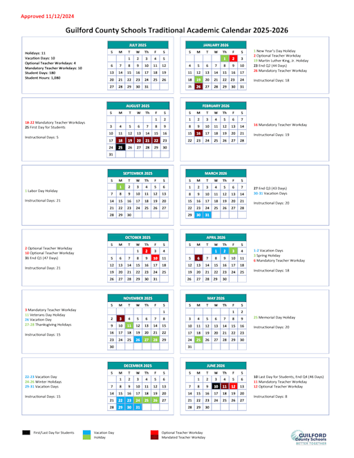 GCS Calendar - Northern Elementary School