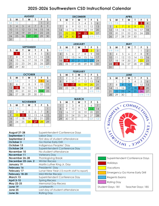 Calendar - Southwestern Central School District