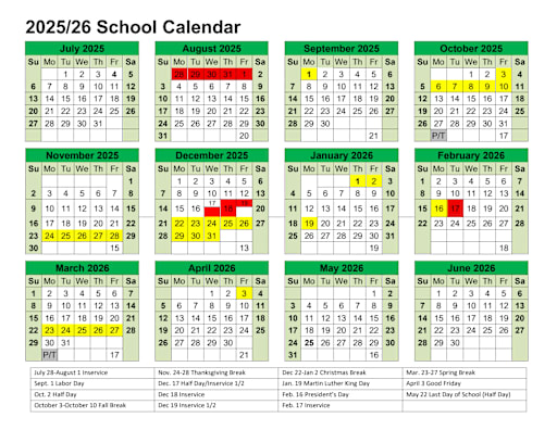 District Calendar - Lake County Schools