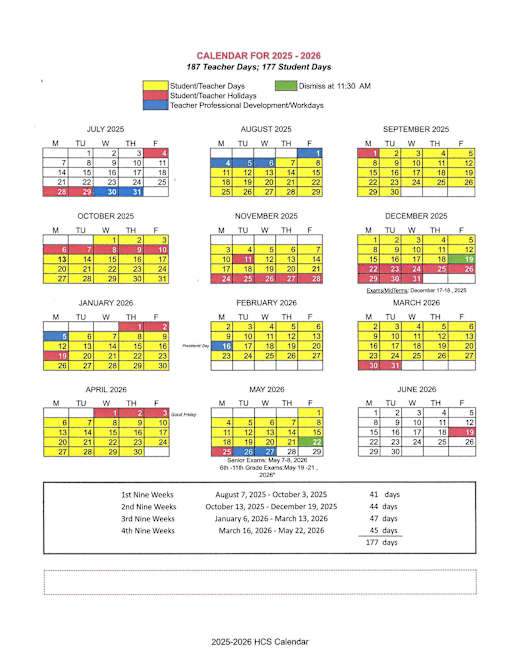 25-26 Calendar - Henry County Public Schools
